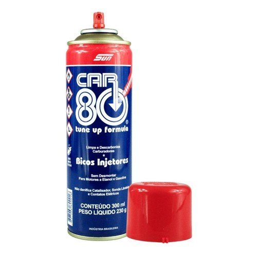 Descarbonizante Car 80 Spray 300ml Original - Limpa TBI Corpo Borboleta Bicos Injetores Rápido - Imagem 4
