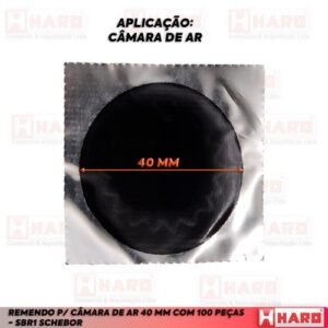 Remendo Câmara Ar 30mm Black V0