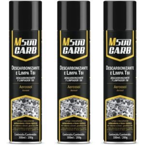 Kit Com 03 Descarbonizante Limpa Carburador E Tbi M500 300ml