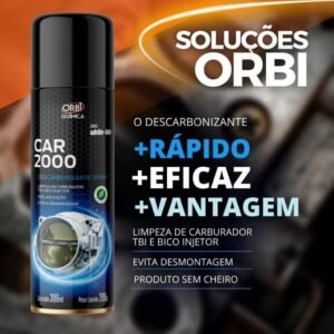 Descarbonizante Spray Limpa TBI Carburador Bico Orbi Car2000 300ml