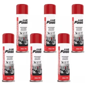 6 Óleo Spray Desengripante Antiferrugem Lubfast 300ml Top D