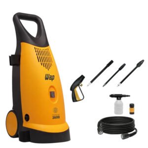 Lavadora De Alta Pressão 2600 Wap Promo Wave 360l/h Motor De Indução E Bico Regulável 1900w 220v Preto/amarelo 60 Hz