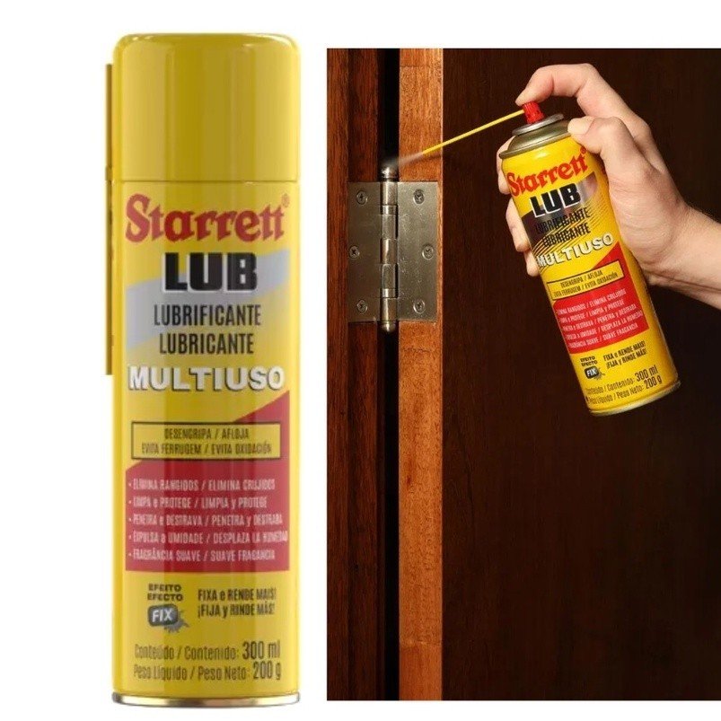 Óleo Lubrificante Desengripante Multiuso 300 ML Spray S-LUB300 - Starrett - Imagem 2