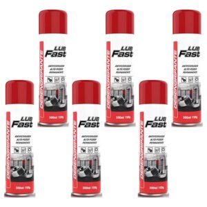 6 Óleo Spray Desengripante Antiferrugem Lubfast 300ml Top D