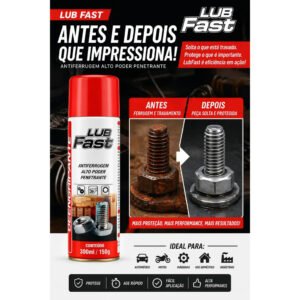 Lubfast 300ml Aerossol Antiferrugem Desengripante