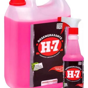 Desengraxante H-7 5 Litros + 500ml Gatilho Limpeza Pesada H7