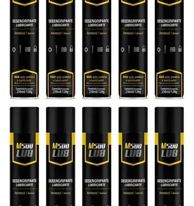 Kit 10 Lubrificante Desengripante Multiuso 250ml M500 Baston