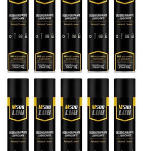Kit 10 Lubrificante Desengripante Multiuso 250ml M500 Baston