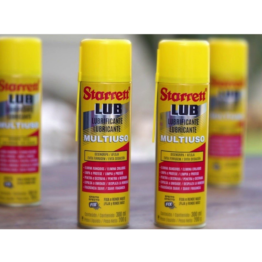 Óleo Lubrificante Desengripante Multiuso 300 ML Spray S-LUB300 - Starrett - Imagem 4