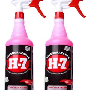 Kit 2 Desengraxante H7 Limpeza Automotiva Com Borrifador