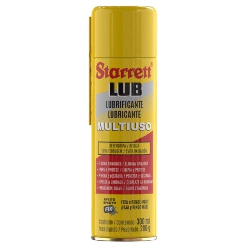 Óleo Lubrificante Desengripante Multiuso 300 ML Spray S-LUB300 - Starrett
