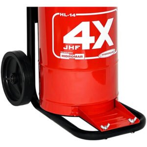 Graxeira Manual Balde 14 Kg Hydronlubz Com Carrinho Alta Pressão